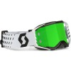 OCULOS SCOTT PROSPECT - PRETO / BRANCO - LENTE ESPELHO VERDE OCULOS SCOTT PROSPECT - PRETO / BRANCO - LENTE ESPELHO VERDE